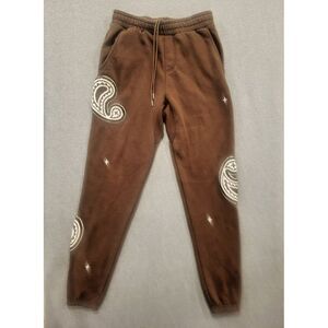 EPTM Paisley Embroidered‎ Brown Baggy Sweatpants Men's Size 32